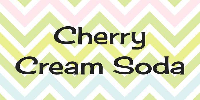 Przykładowa czcionka Cherry Cream Soda #1