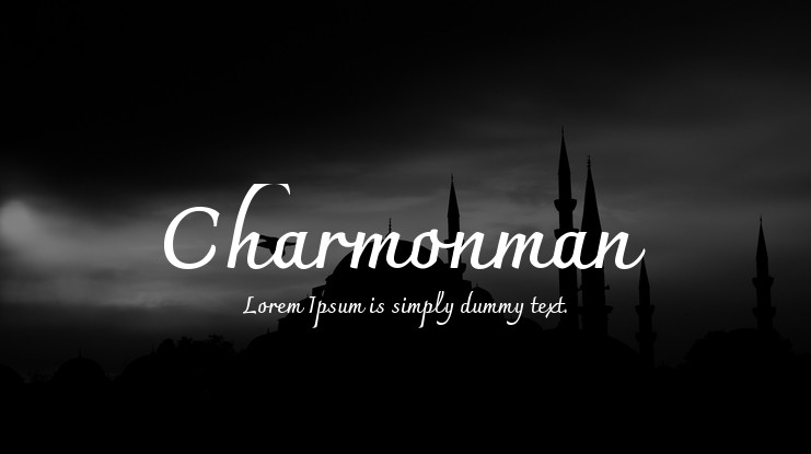 Przykładowa czcionka Charmonman #1