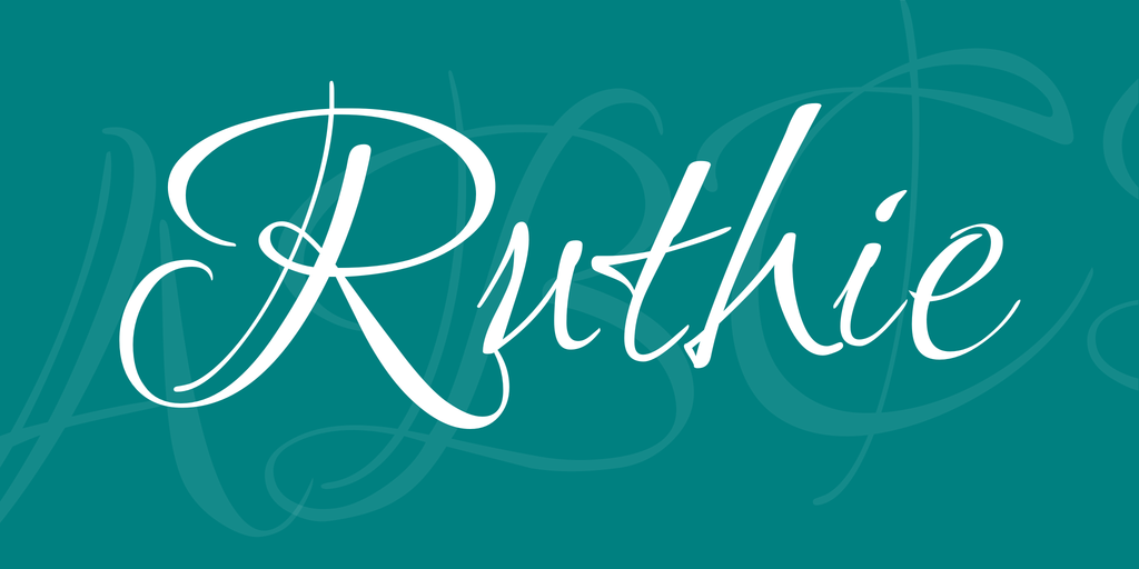 Przykładowa czcionka Ruthie #1