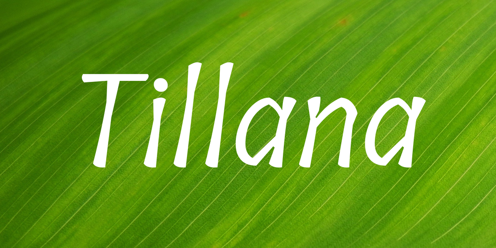 Przykładowa czcionka Tillana #1