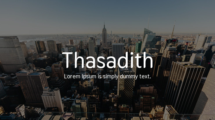 Przykładowa czcionka Thasadith #1