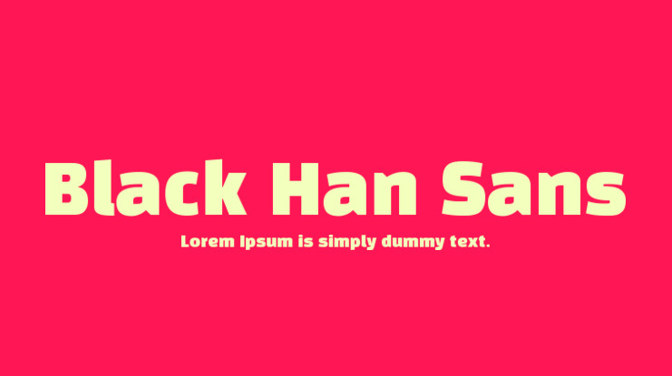 Przykładowa czcionka Black Han Sans #1