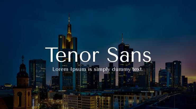 Przykładowa czcionka Tenor Sans #1