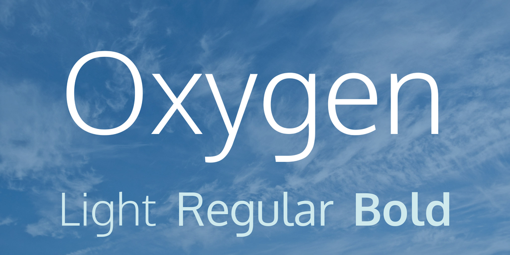 Przykładowa czcionka Oxygen #1