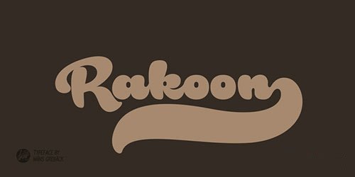 Przykładowa czcionka Rough Rakoon #1