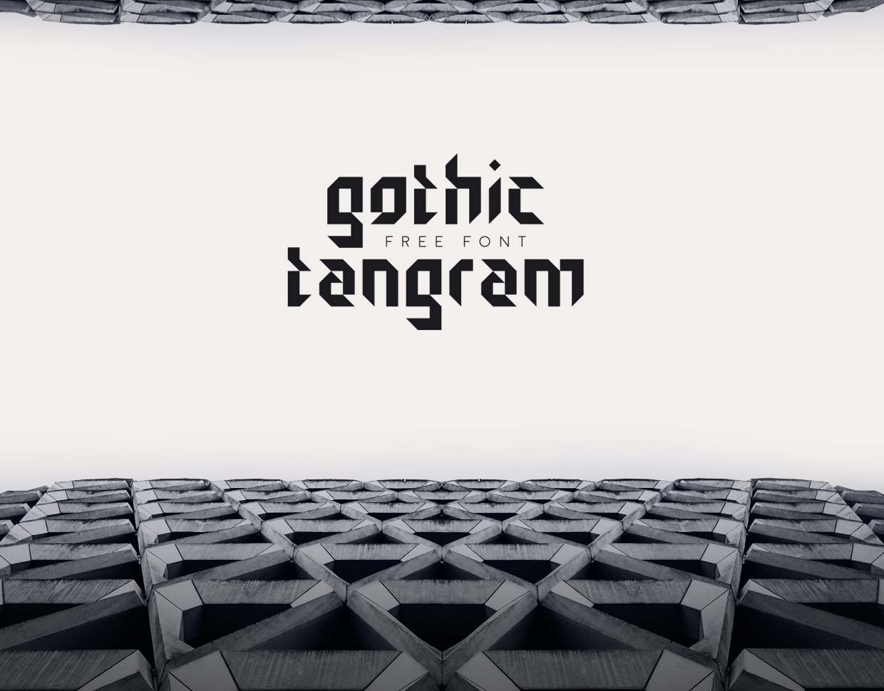 Przykładowa czcionka Gothic Tangram #1