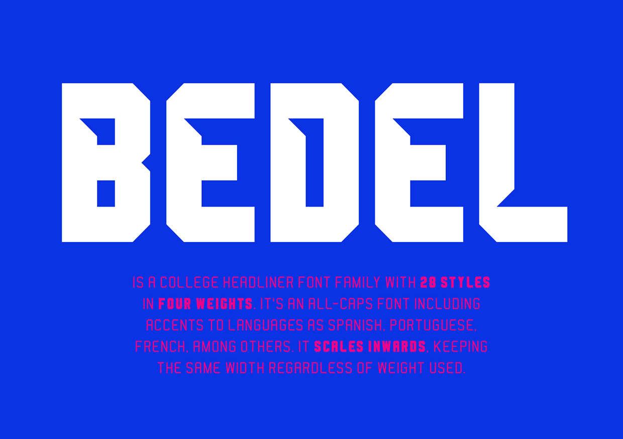 Przykładowa czcionka Bedel #1