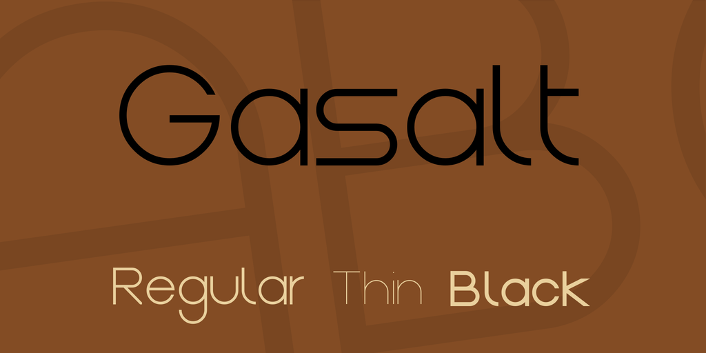 Przykładowa czcionka Gasalt #1
