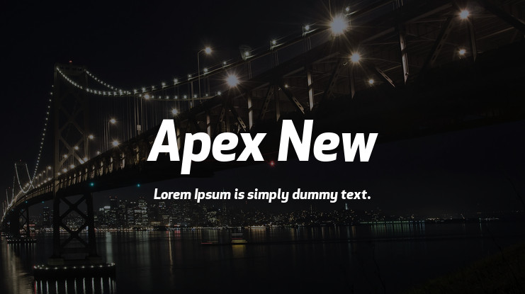 Przykładowa czcionka Apex New #1