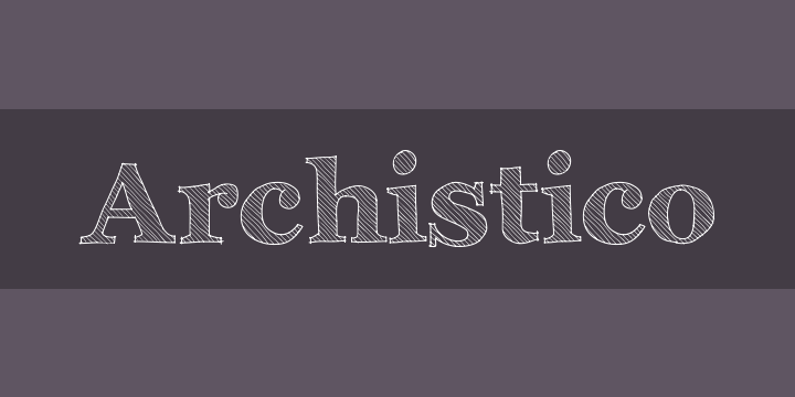 Przykładowa czcionka Archistico #1