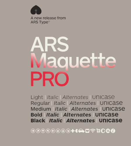 Przykładowa czcionka ARS Maquette Pro #1