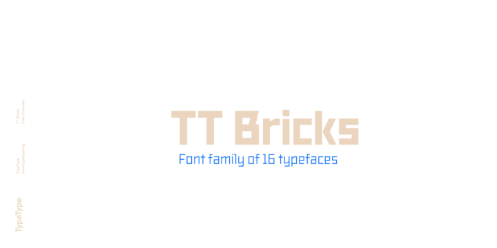 Przykładowa czcionka TT Bricks #1