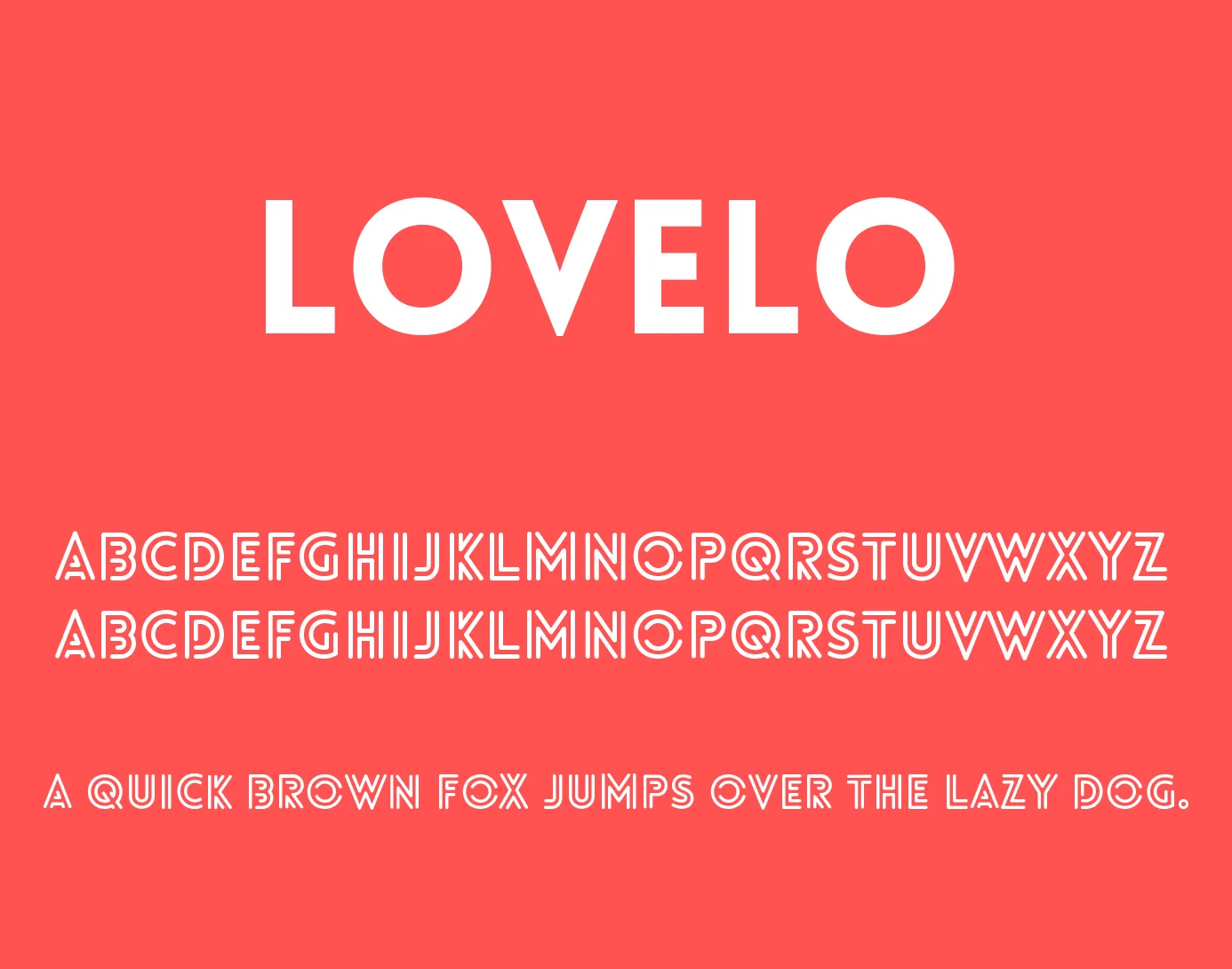 Przykładowa czcionka Lovelo #1