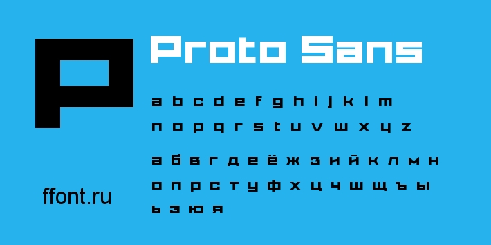 Przykładowa czcionka Proto Sans #1