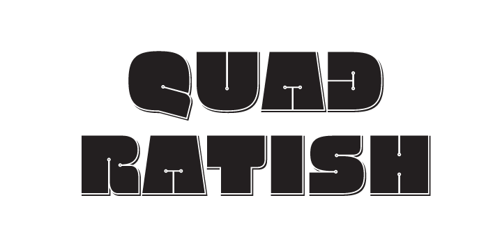 Przykładowa czcionka Quadratish #1