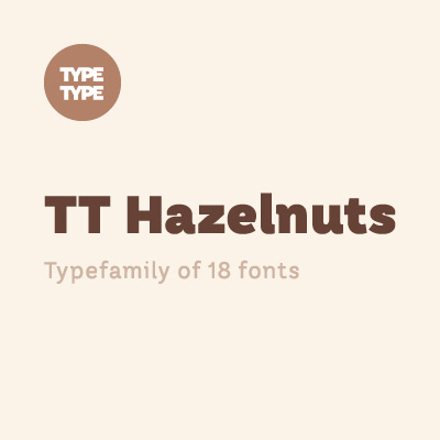 Przykładowa czcionka TT Hazelnuts #1