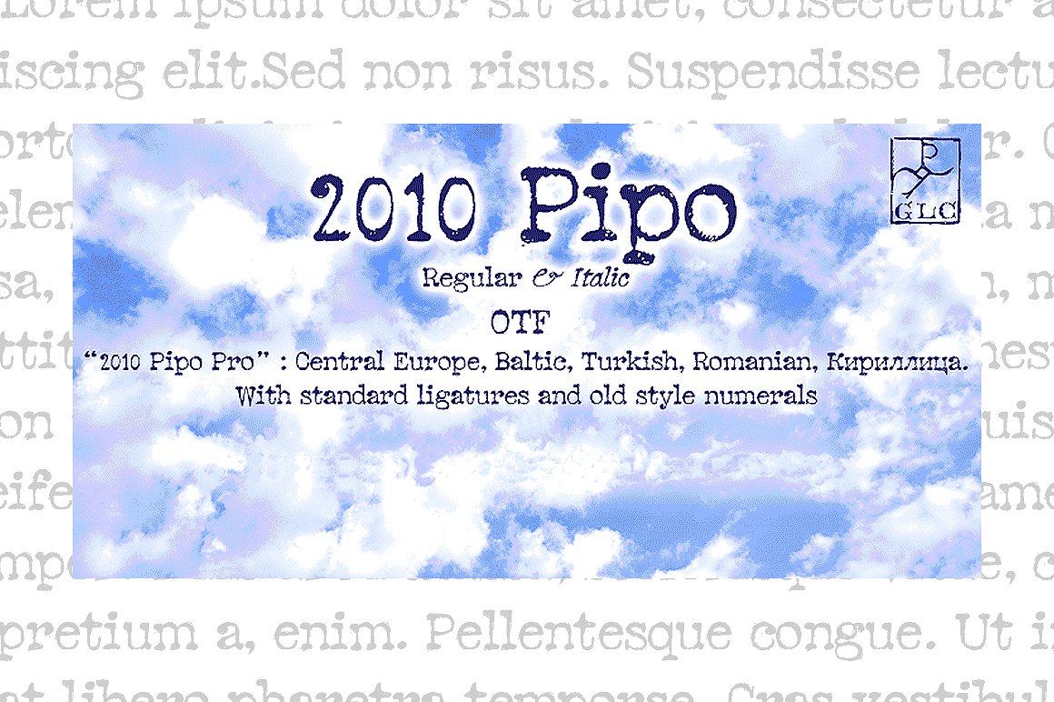 Przykładowa czcionka 2010 Pipo #1