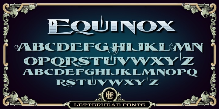 Przykładowa czcionka LHF Equinox #1