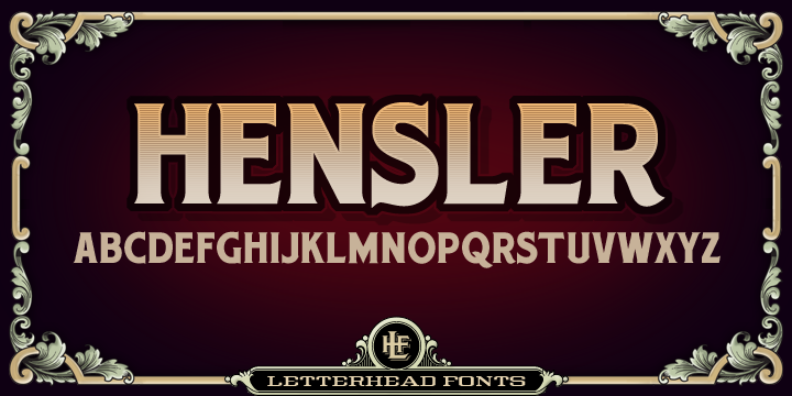 Przykładowa czcionka LHF Hensler #1