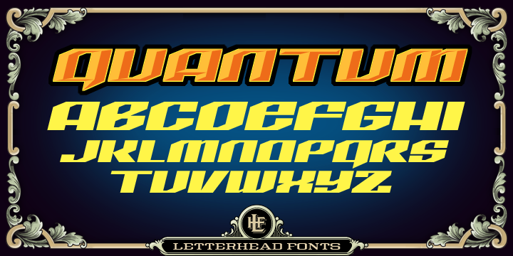 Przykładowa czcionka LHF Quantum #1