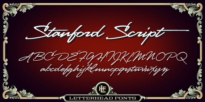 Przykładowa czcionka LHF Stanford Script #1