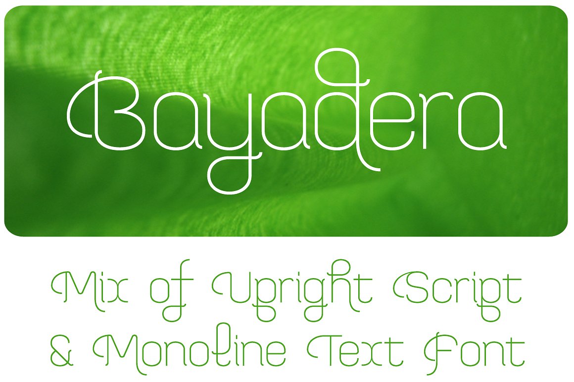 Przykładowa czcionka Bayadera 4F #1