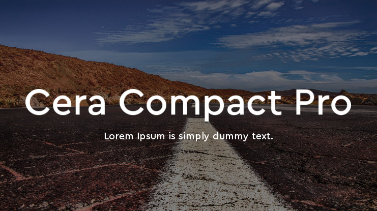 Przykładowa czcionka Cera Compact Pro #1