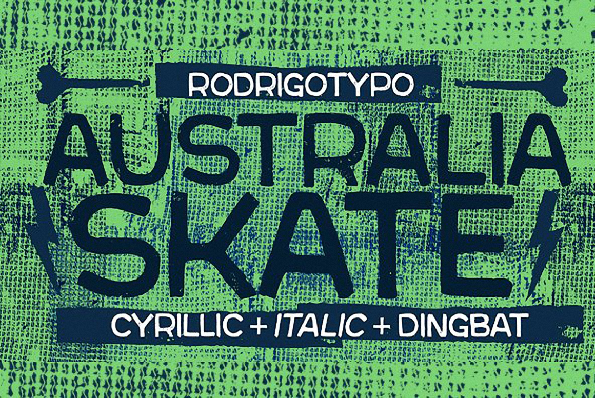 Przykładowa czcionka Australia Skate #1