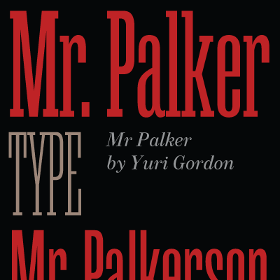 Przykładowa czcionka Mr Palker #1