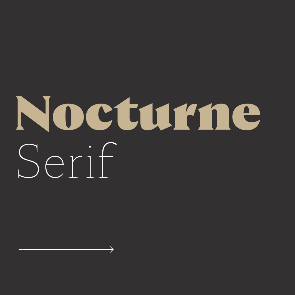 Przykładowa czcionka Nocturne Serif #1