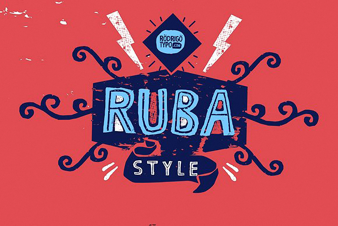 Przykładowa czcionka RUBA Style #1