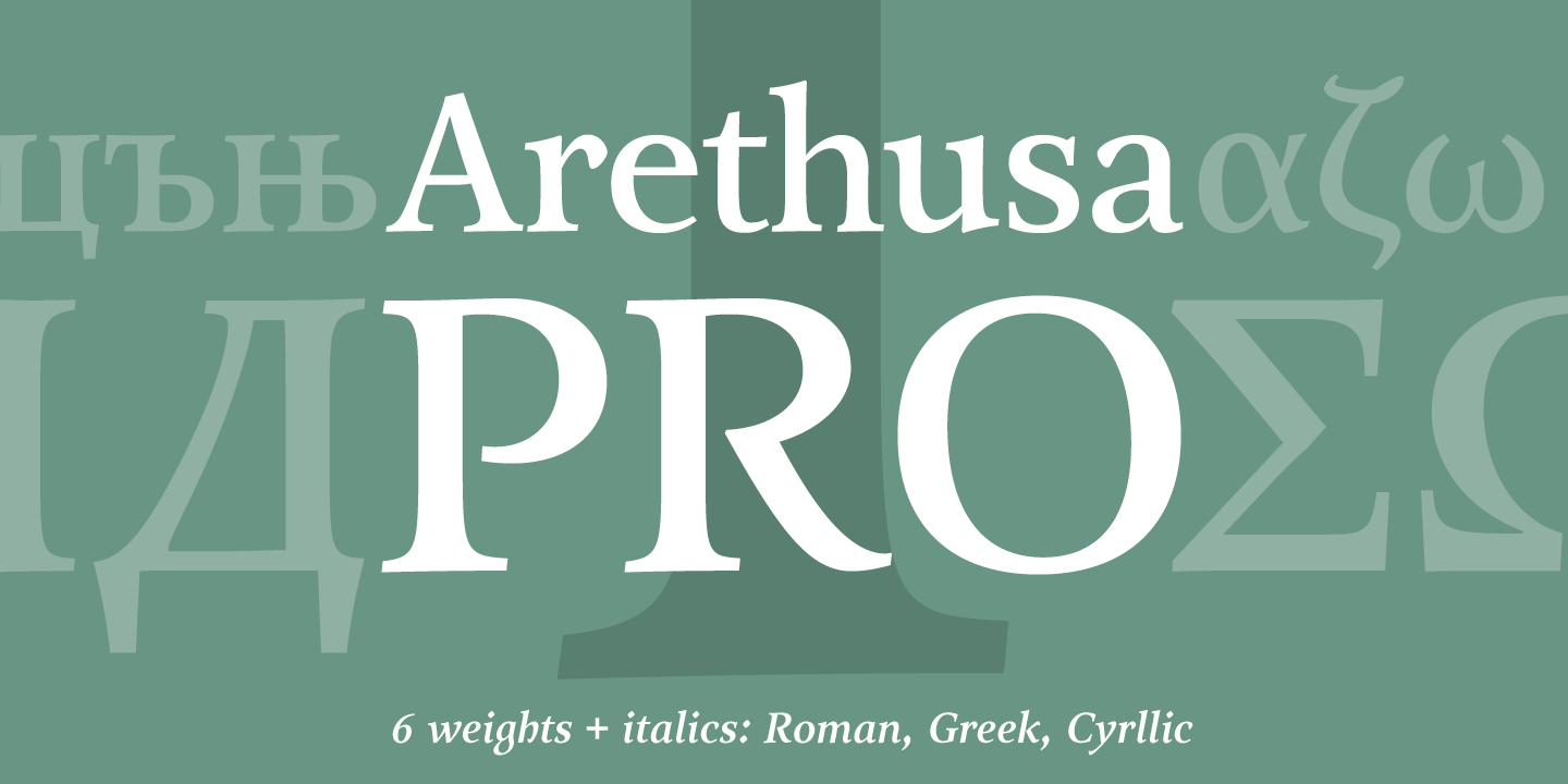 Przykładowa czcionka Arethusa Pro #1
