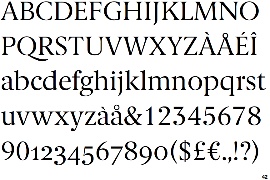 Czcionka Berlingske Serif