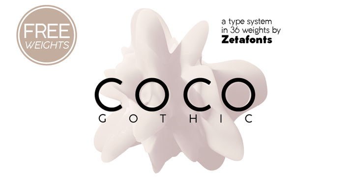 Przykładowa czcionka Coco Gothic #1