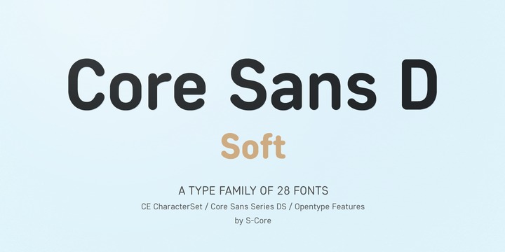 Przykładowa czcionka Core Sans DS #1