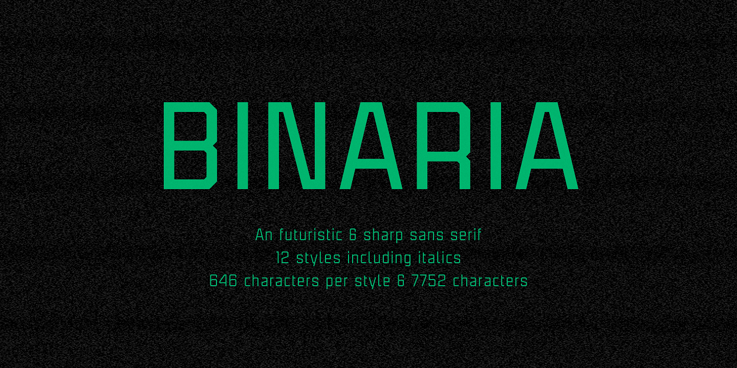 Przykładowa czcionka Binaria #1