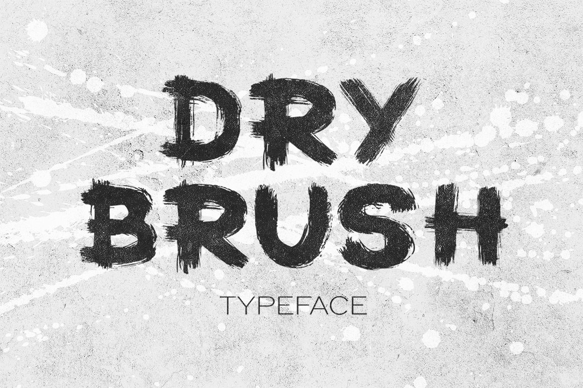 Przykładowa czcionka Dry brush #1