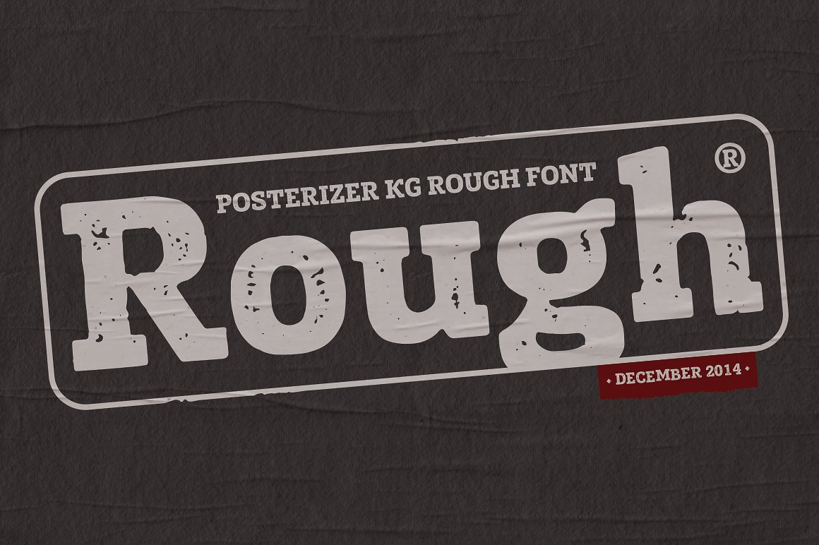 Przykładowa czcionka Posterizer KG Rough #1