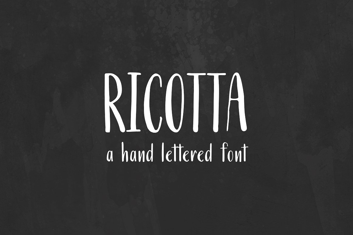 Przykładowa czcionka Ricotta #1
