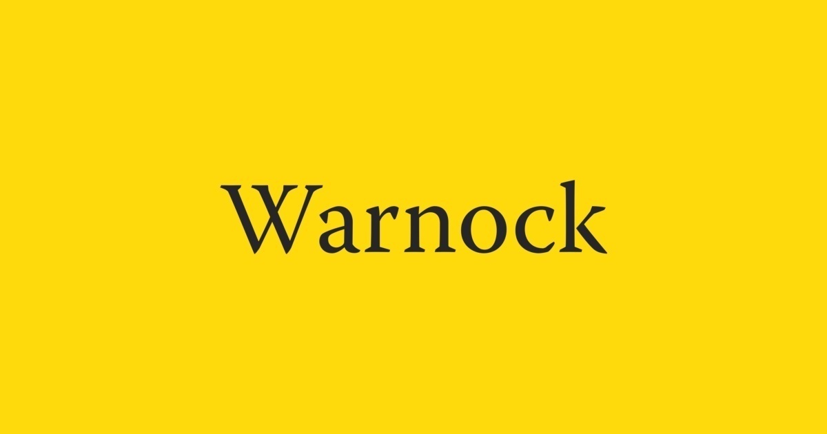 Przykładowa czcionka Warnock Pro #1