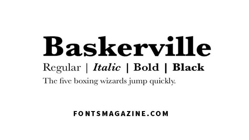 Przykładowa czcionka Baskervville #1
