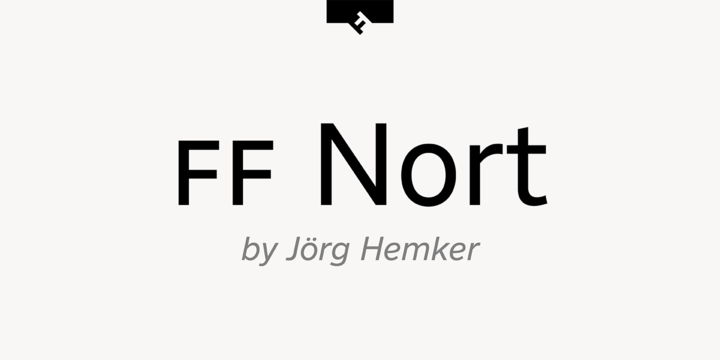 Przykładowa czcionka FF Nort #1