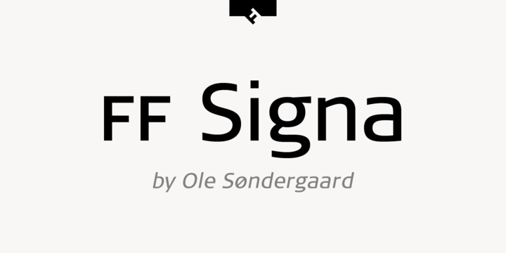 Przykładowa czcionka FF Signa #1