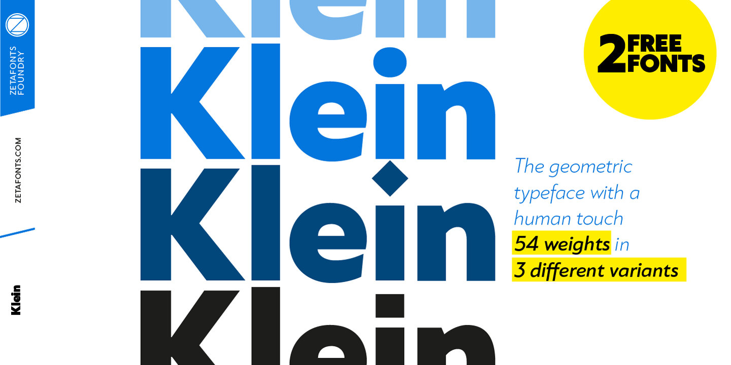 Przykładowa czcionka Klein #1