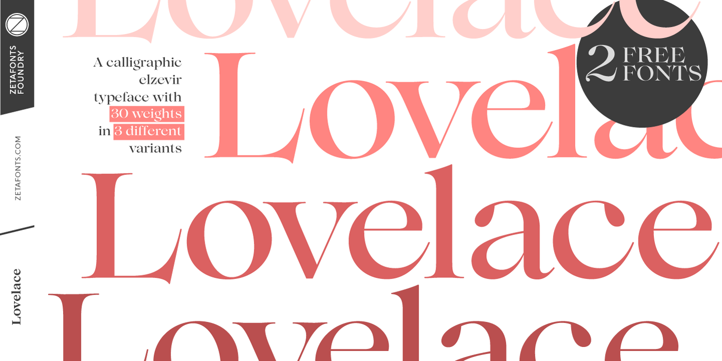 Przykładowa czcionka Lovelace #1