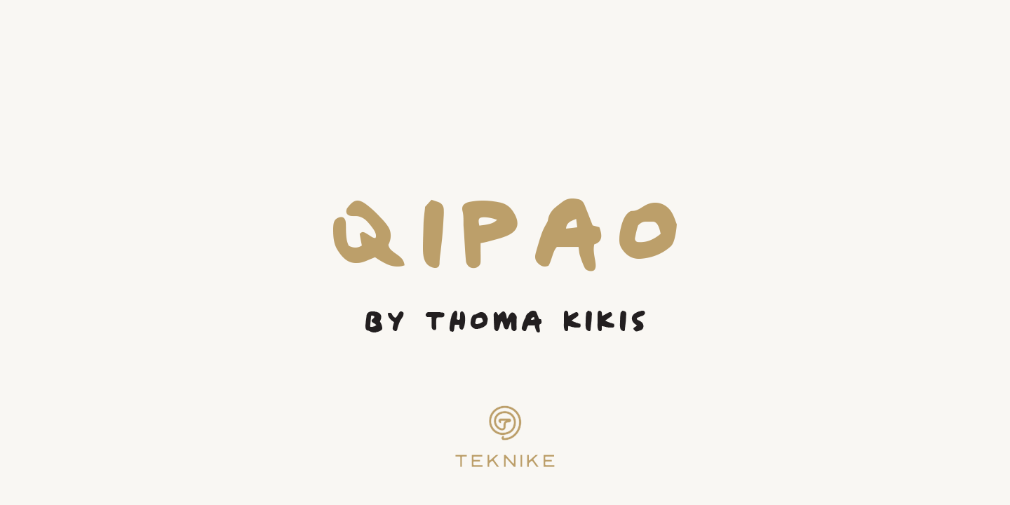 Przykładowa czcionka Qipao #1