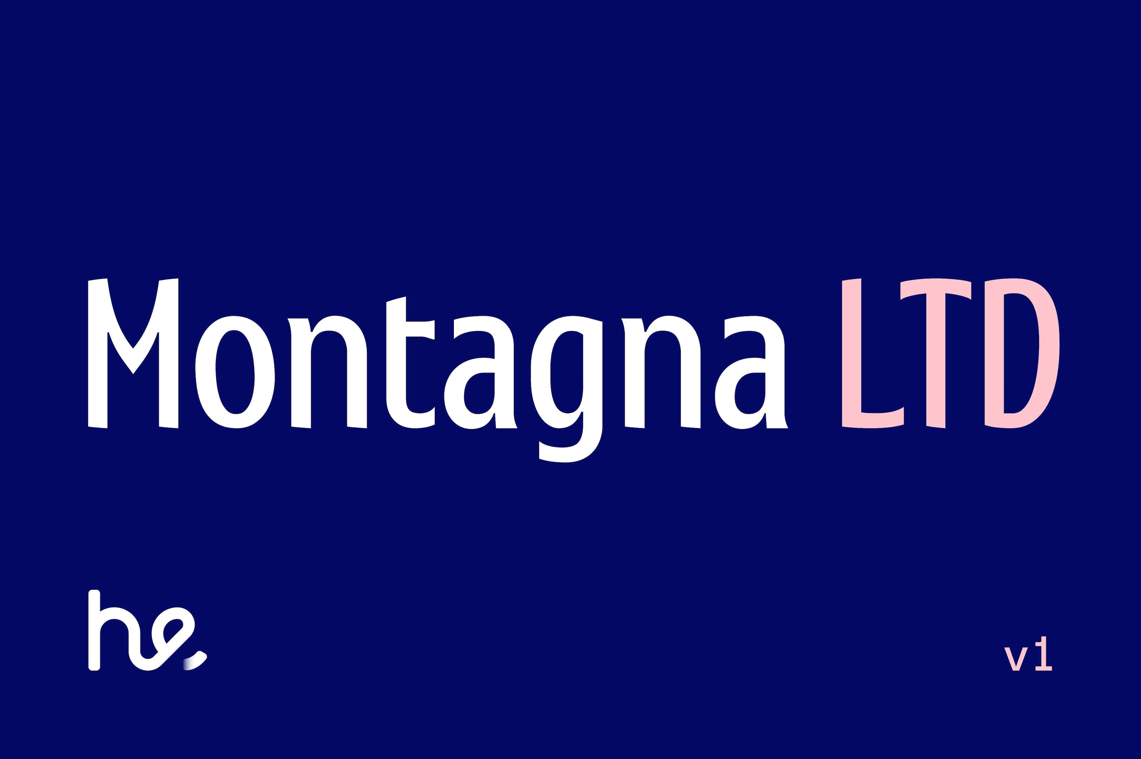 Przykładowa czcionka Montagna LTD #1