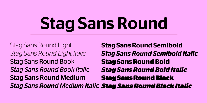 Przykładowa czcionka Stag Sans #1