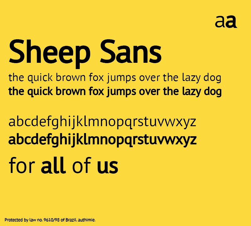 Przykładowa czcionka Sheep Sans #1