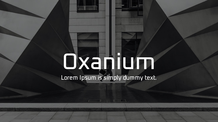Przykładowa czcionka Oxanium #1